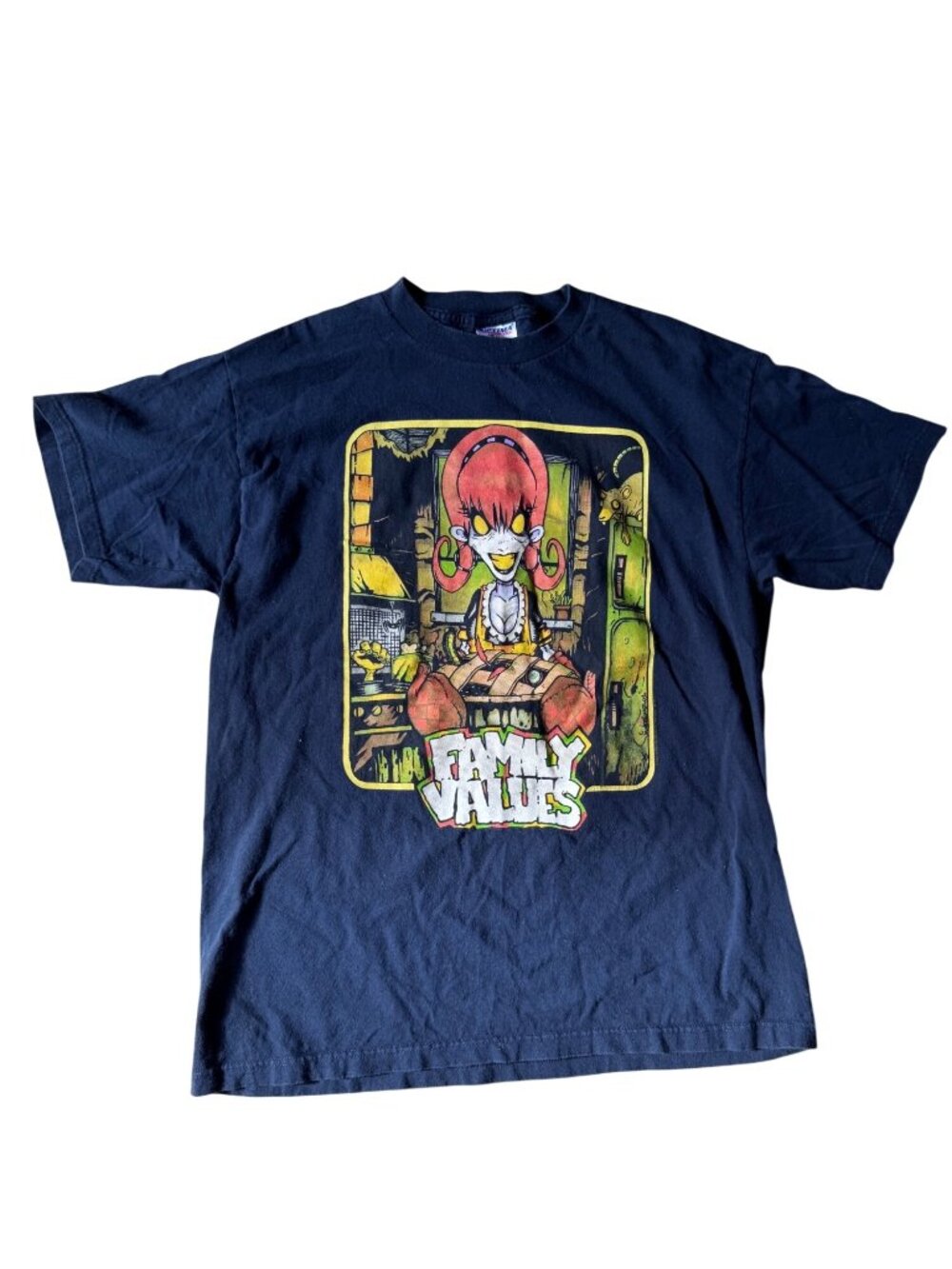 Vintage Family Values Tour 2001 Graphic T-Shirt Black Punk Rock Band Tee Men’s - Picture 5 of 10